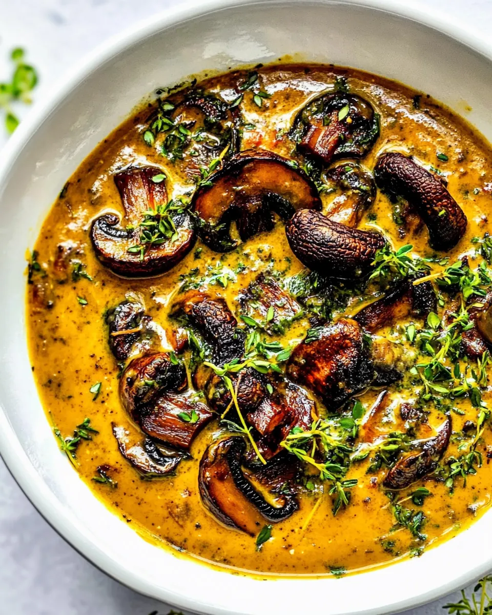 Homemade Cream of Mushroom Soup