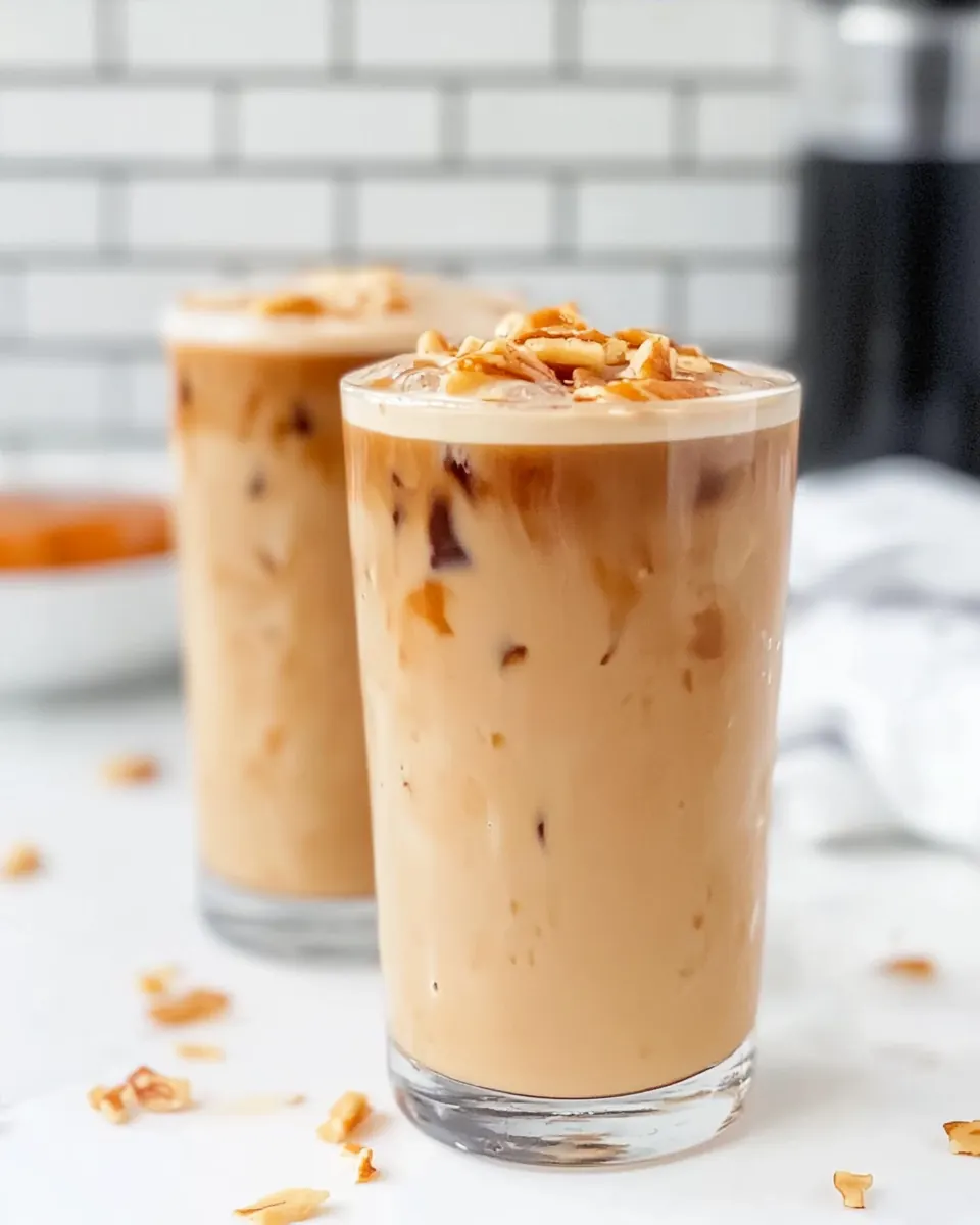 Homemade Dunkin Donuts Butter Pecan Iced Coffee