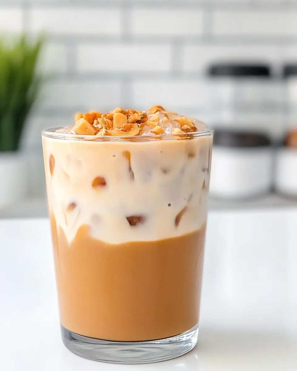 Homemade Dunkin Donuts Butter Pecan Iced Coffee