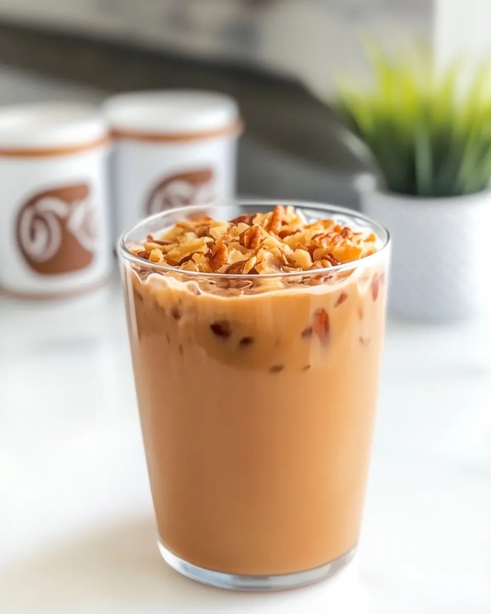 Homemade Dunkin Donuts Butter Pecan Iced Coffee