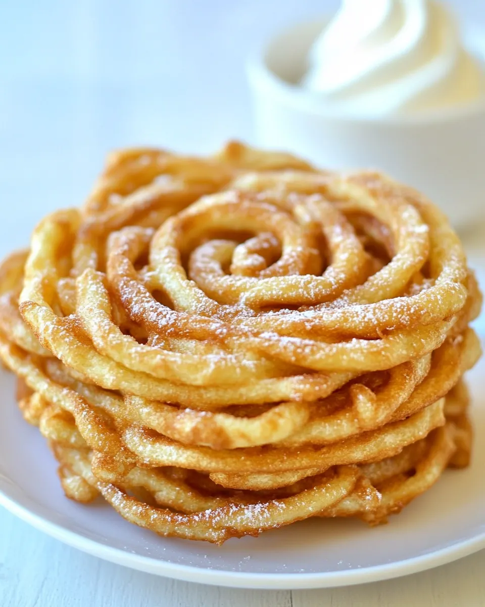 Homemade Funnel Cakes