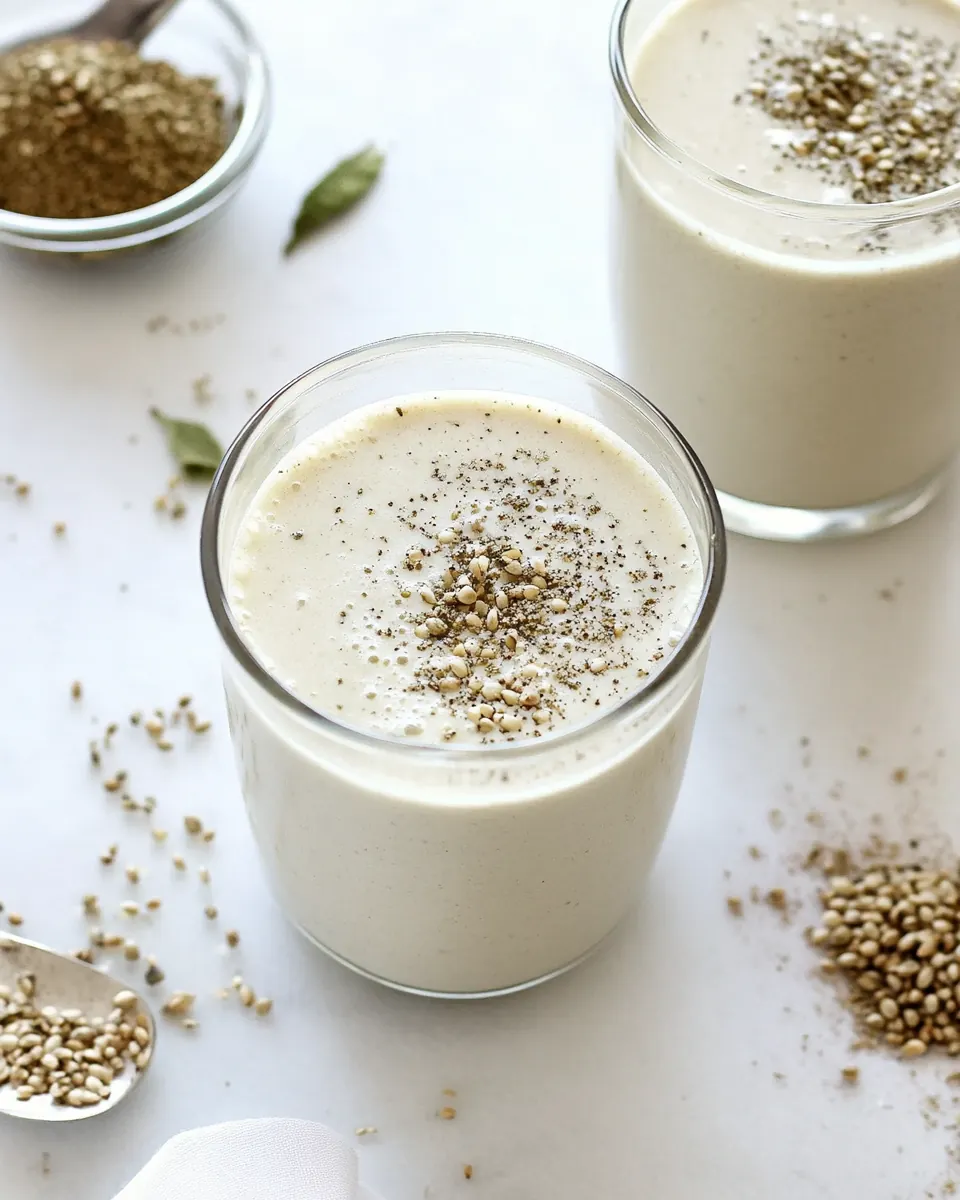 Homemade Hemp Milk