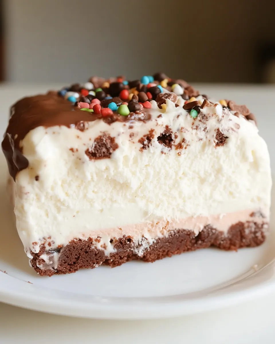 Homemade Ice Cream Crunch Cake