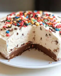Homemade Ice Cream Crunch Cake