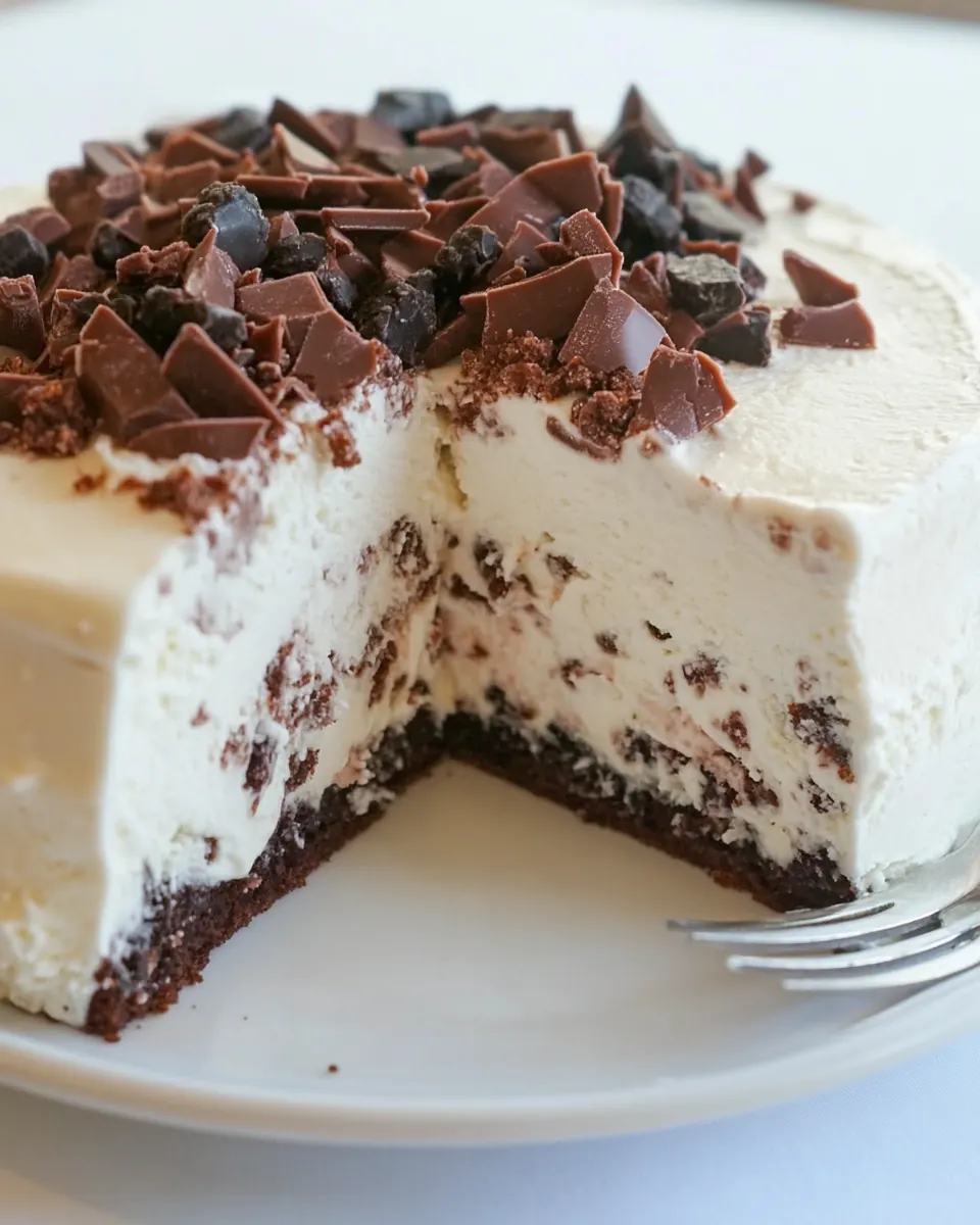 Homemade Ice Cream Crunch Cake