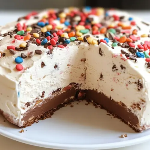 Homemade Ice Cream Crunch Cake