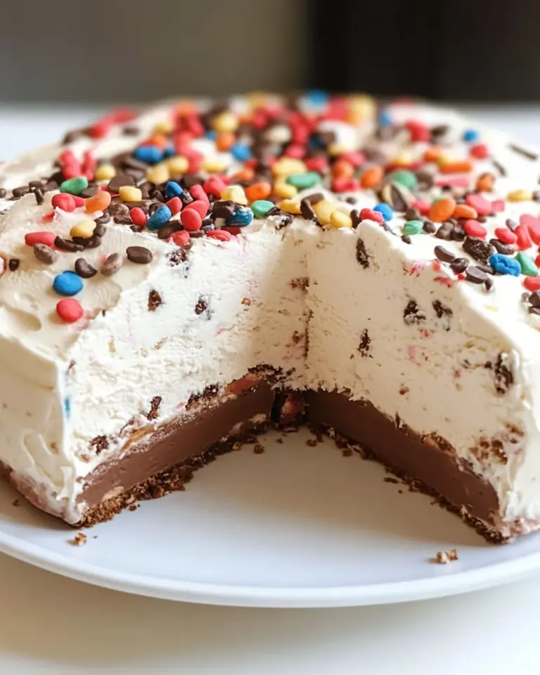 Homemade Ice Cream Crunch Cake