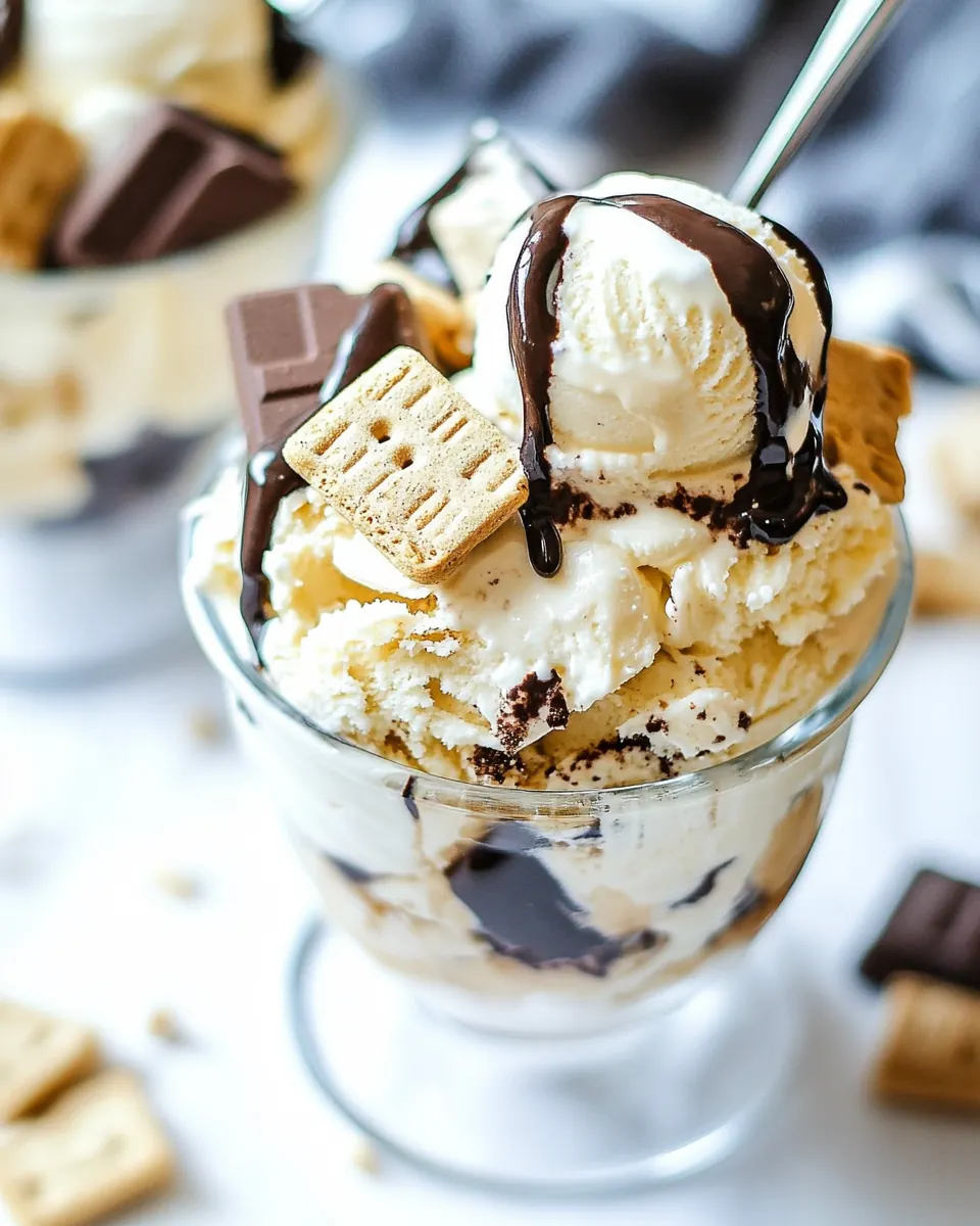 Homemade S'Mores Ice Cream