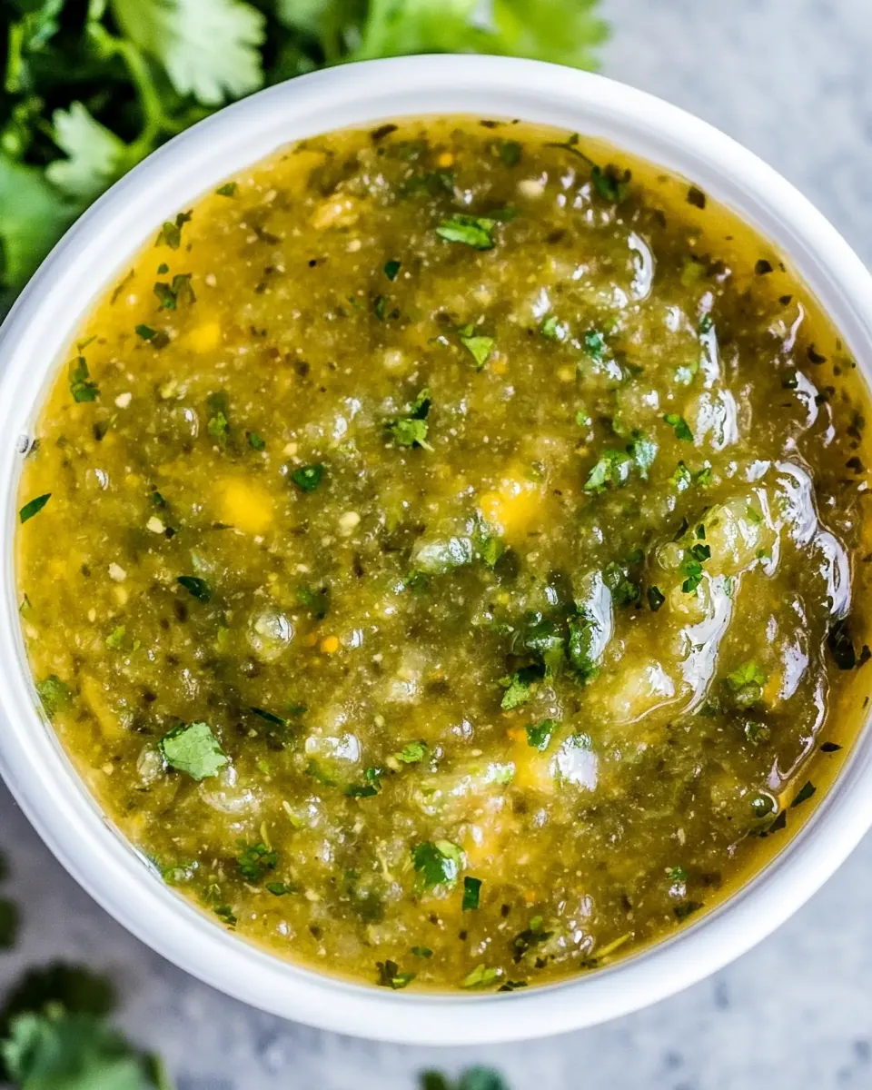 Homemade Salsa Verde