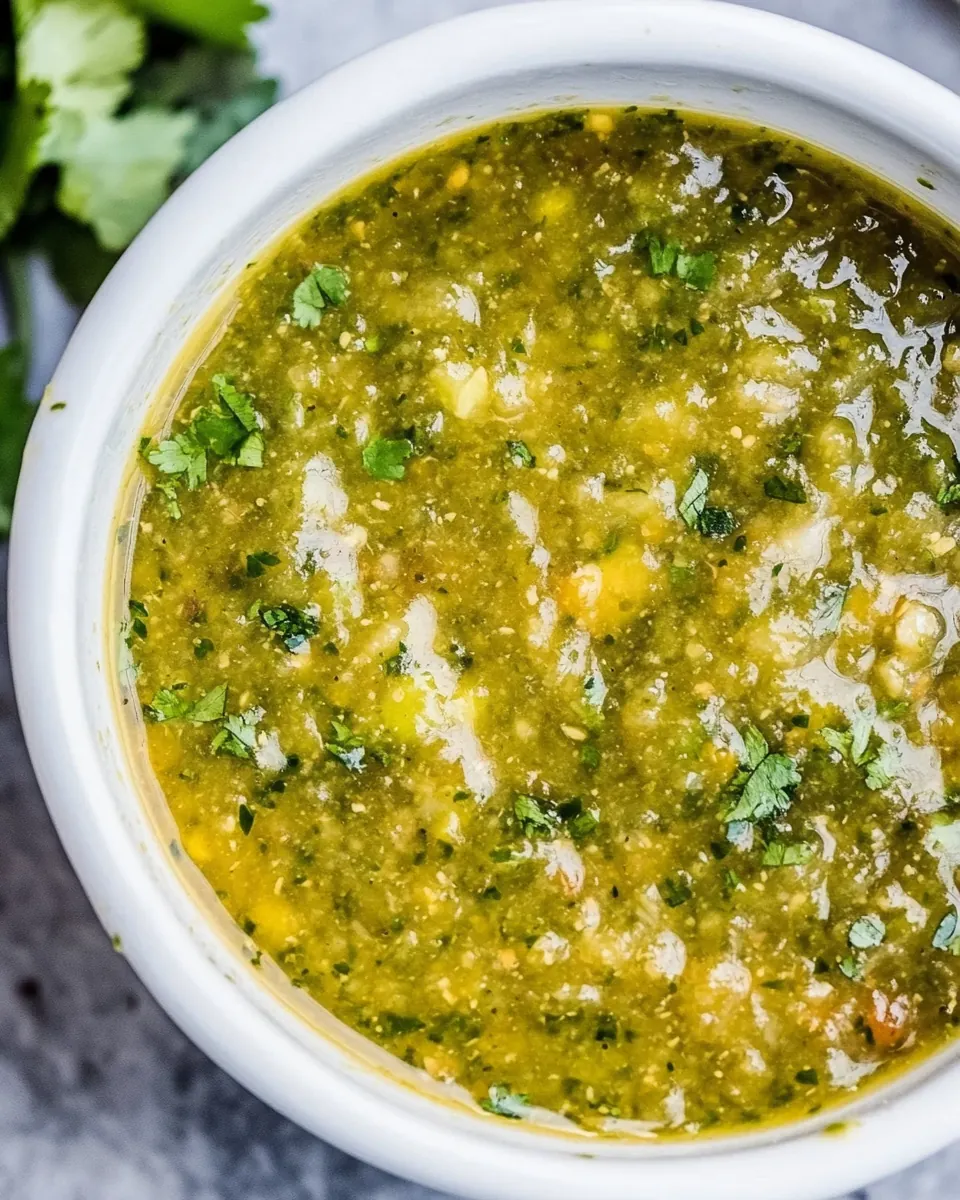 Homemade Salsa Verde