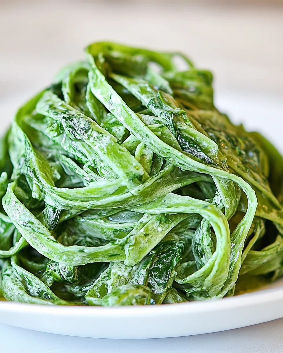 Homemade Spinach Pasta