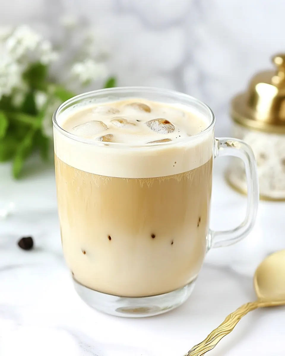 Homemade Starbucks Iced Vanilla Latte Recipe
