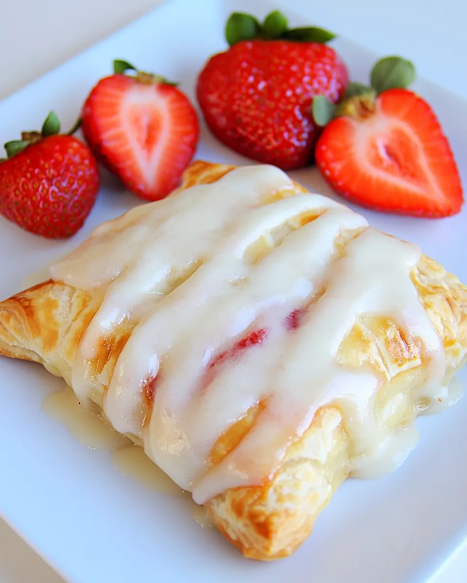 Homemade Strawberries and Cream Cheese Toaster Strudels