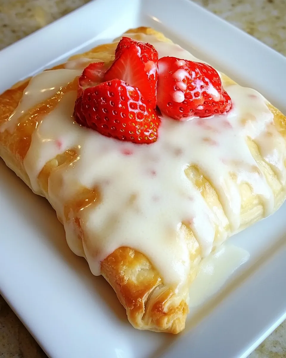 Homemade Strawberries and Cream Cheese Toaster Strudels