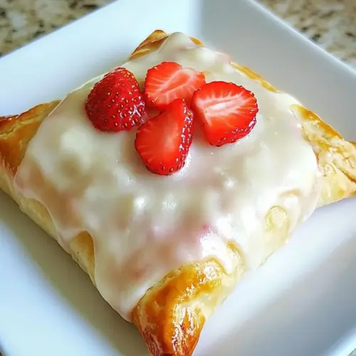 Homemade Strawberries and Cream Cheese Toaster Strudels