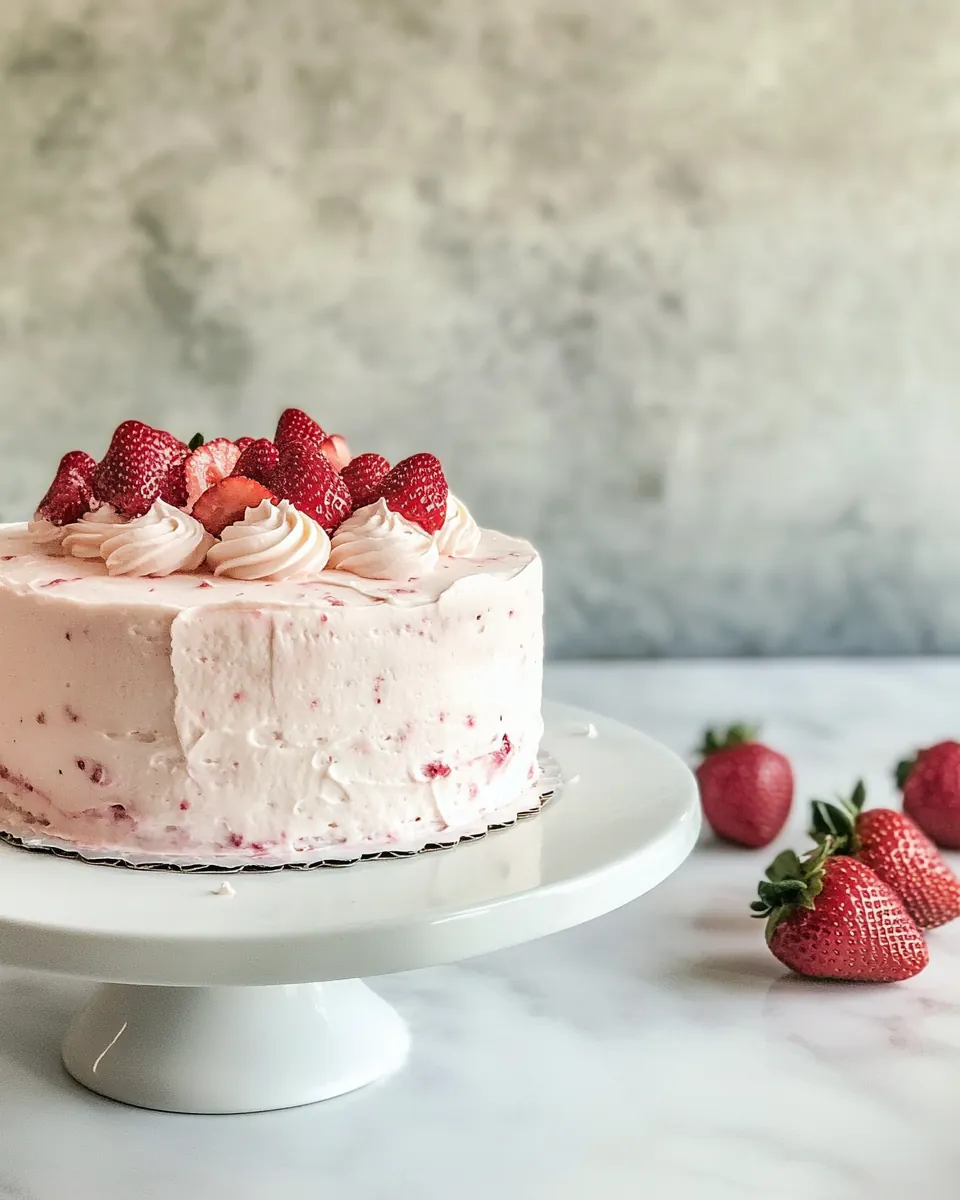Homemade Strawberry Cake