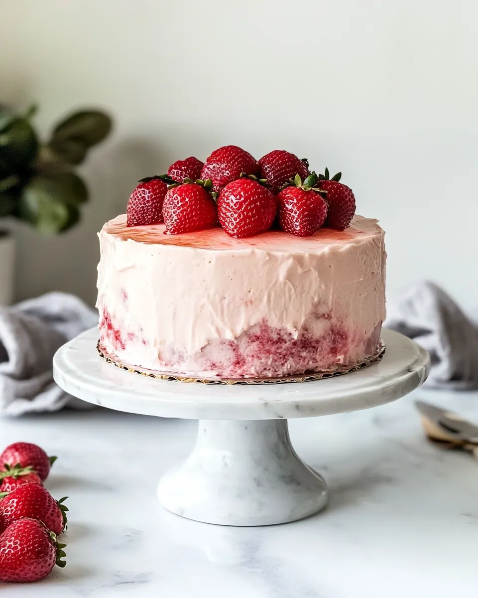 Homemade Strawberry Cake