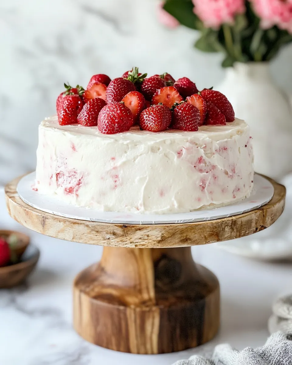 Homemade Strawberry Cake