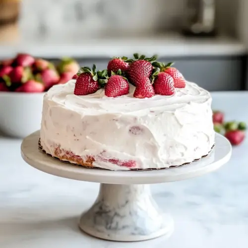 Homemade Strawberry Cake