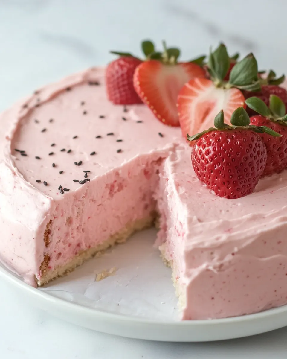 Homemade Strawberry Cake From Scratch
