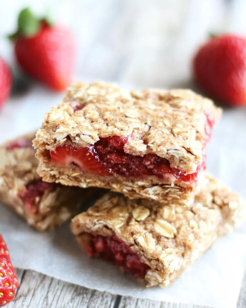 Homemade Strawberry Nutri Grain Bars
