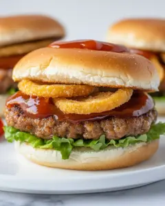 Honey BBQ Cowboy Burgers
