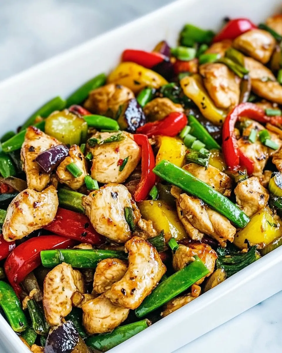 Honey Garlic Chicken Stir Fry