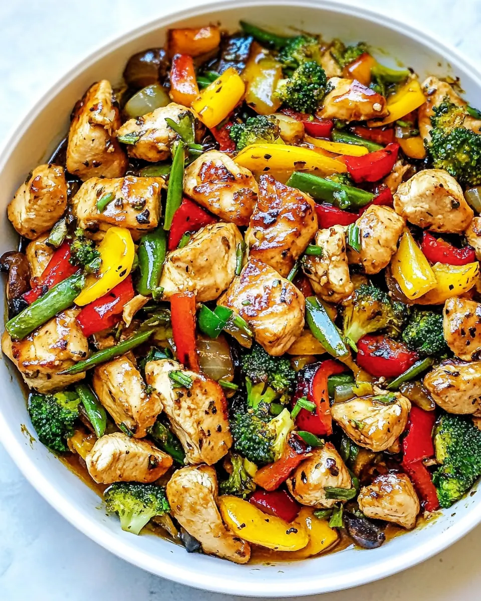 Honey Garlic Chicken Stir Fry