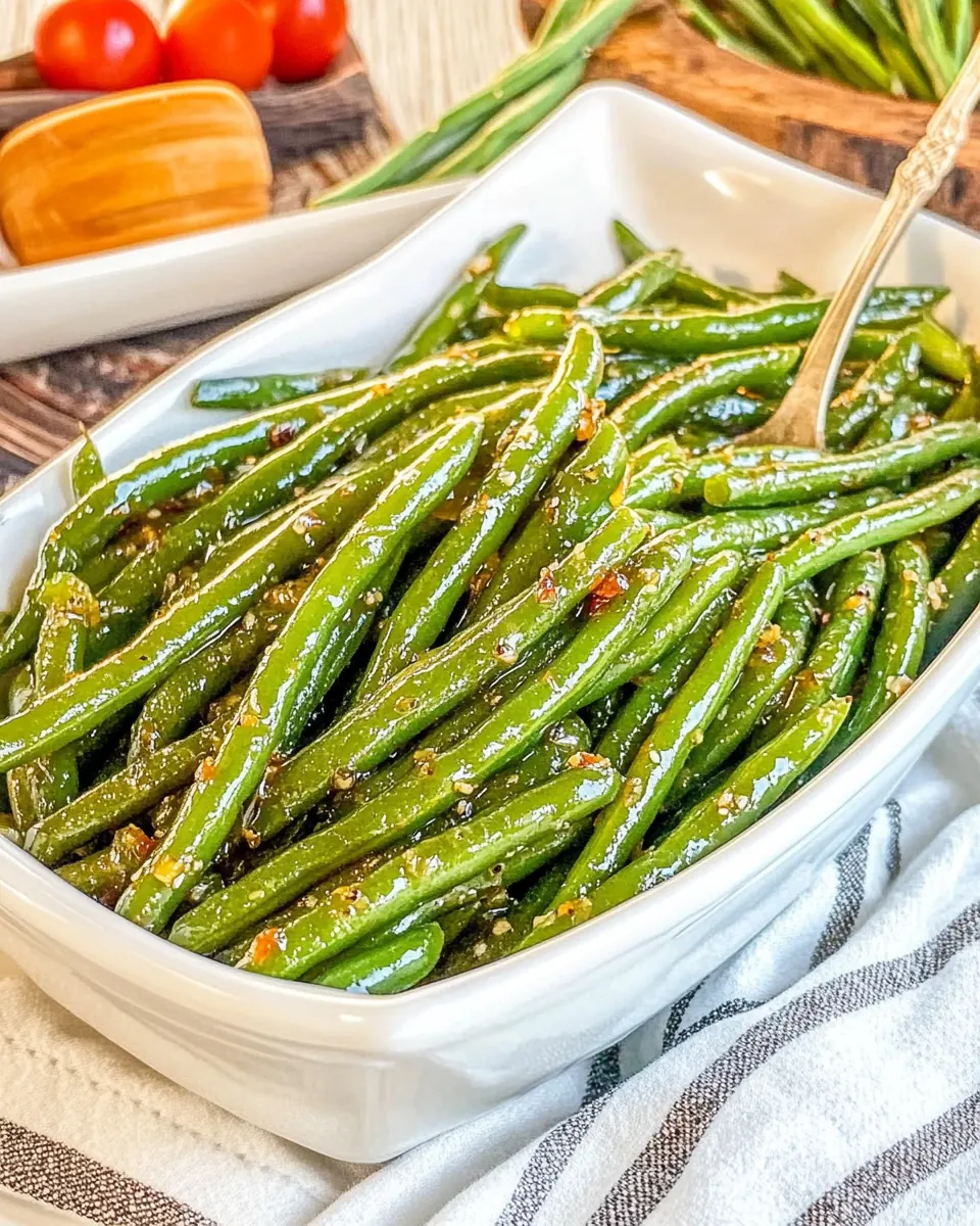 Honey Garlic Green Beans