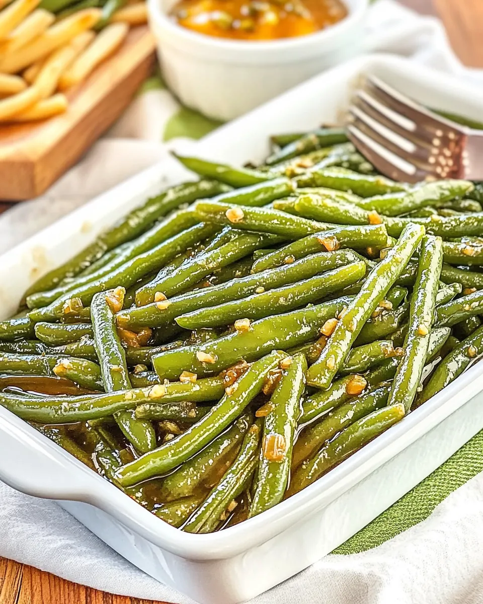 Honey Garlic Green Beans