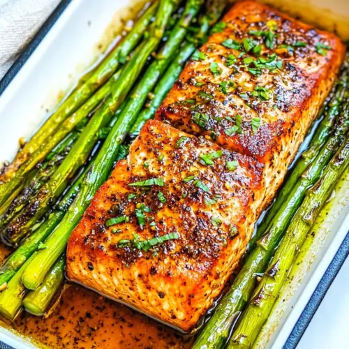 Honey Garlic Salmon and Asparagus