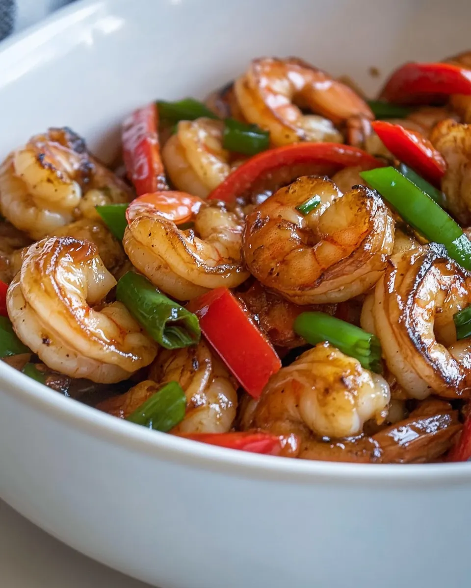 Honey Garlic Shrimp Stir Fry