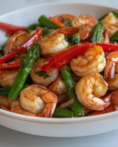 Honey Garlic Shrimp Stir Fry