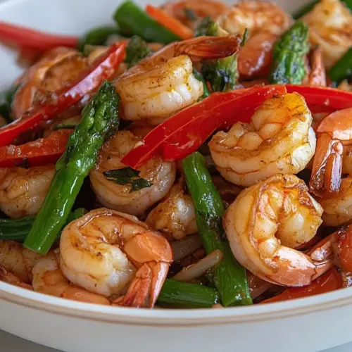 Honey Garlic Shrimp Stir Fry