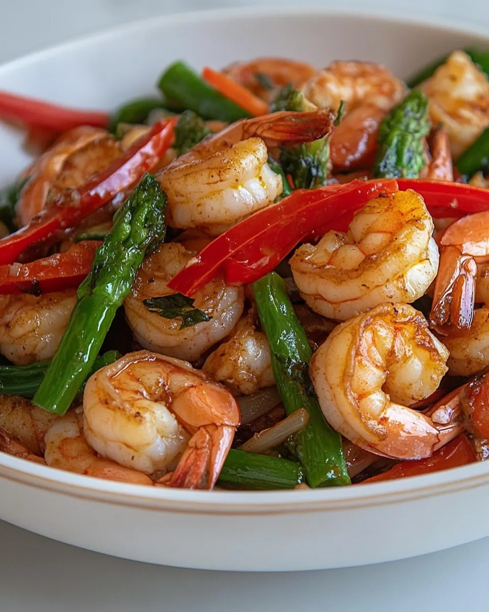Honey Garlic Shrimp Stir Fry