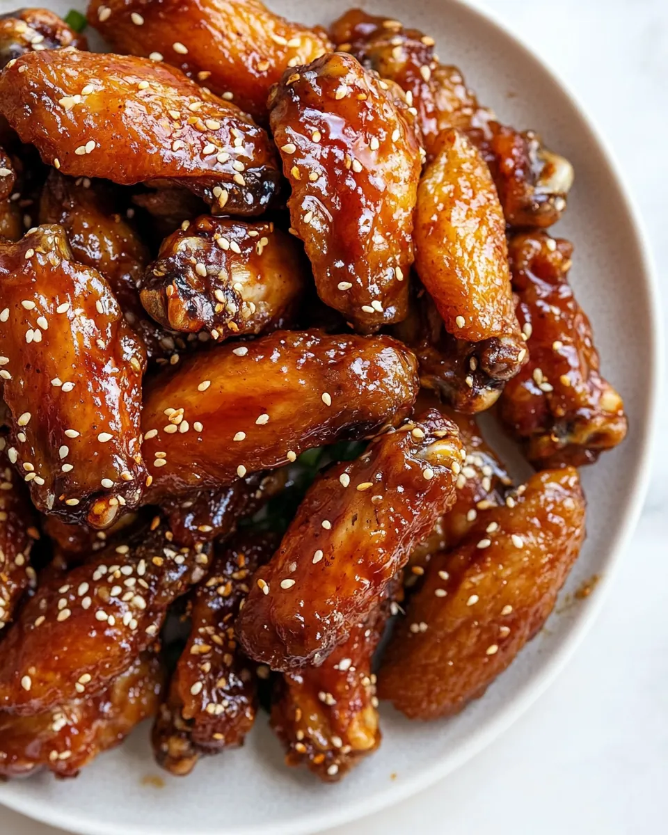 Honey Garlic Soy Chicken Wings