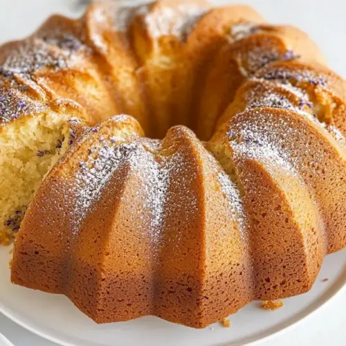 Honey Lavender Bundt Cake