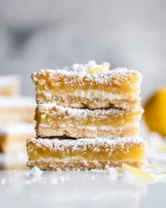 Honey Lemon Bars with Whole Wheat Shortbread Crust