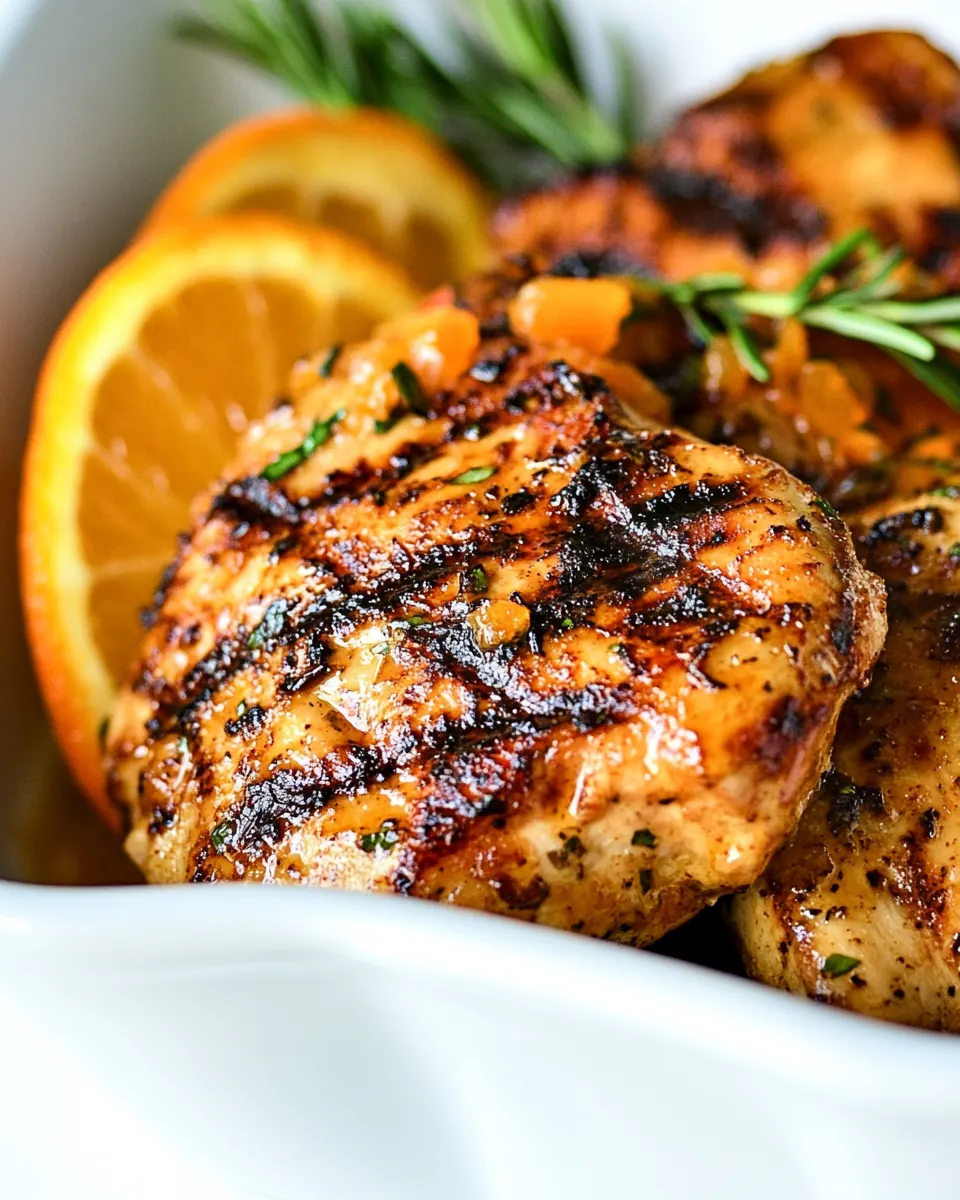 Honey Orange Grilled Chicken
