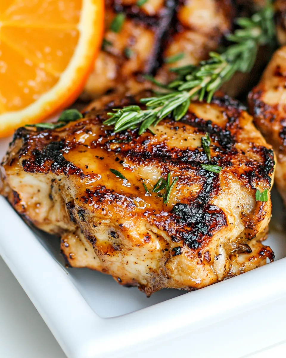 Honey Orange Grilled Chicken