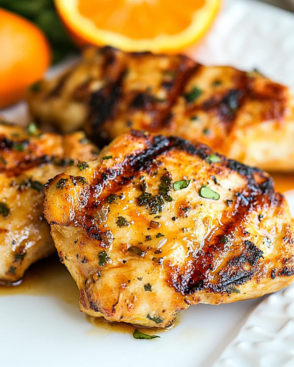 Honey Orange Grilled Chicken