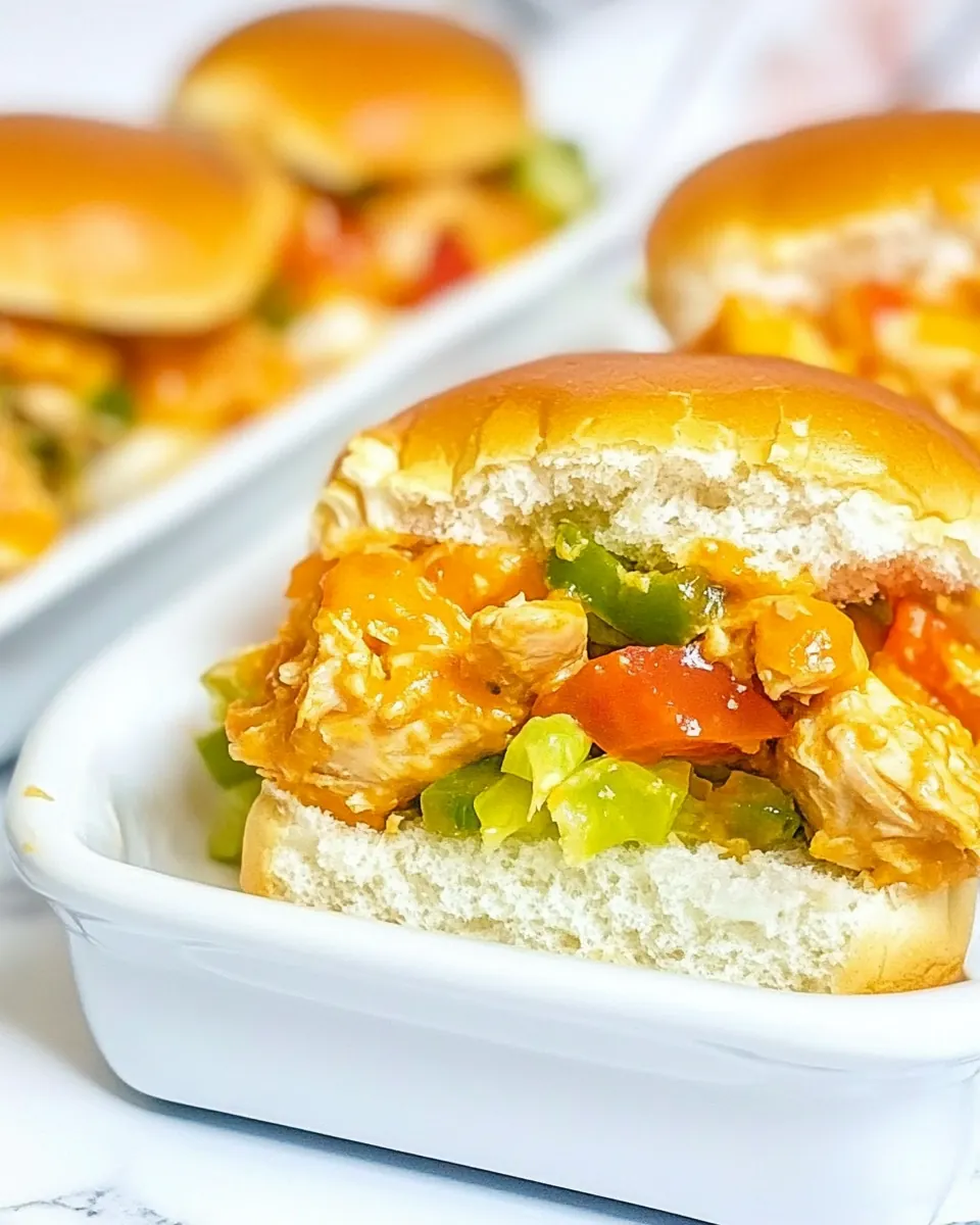 Hot Chicken Salad Sliders