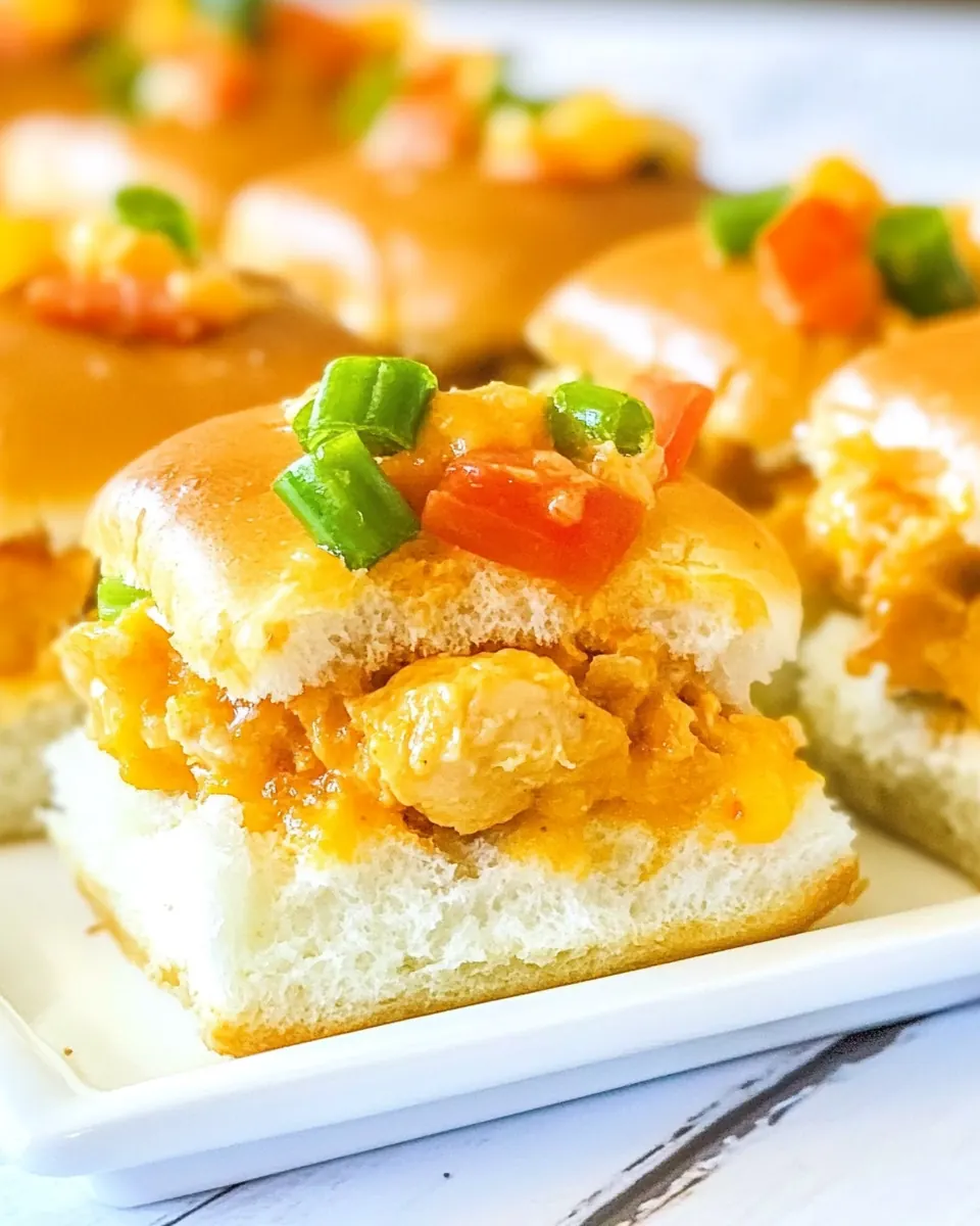 Hot Chicken Salad Sliders