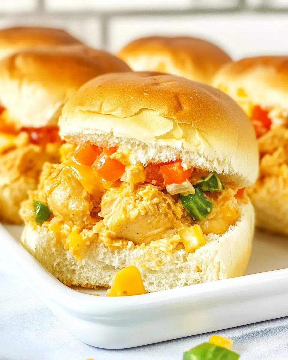 Hot Chicken Salad Sliders