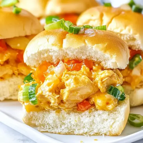 Hot Chicken Salad Sliders