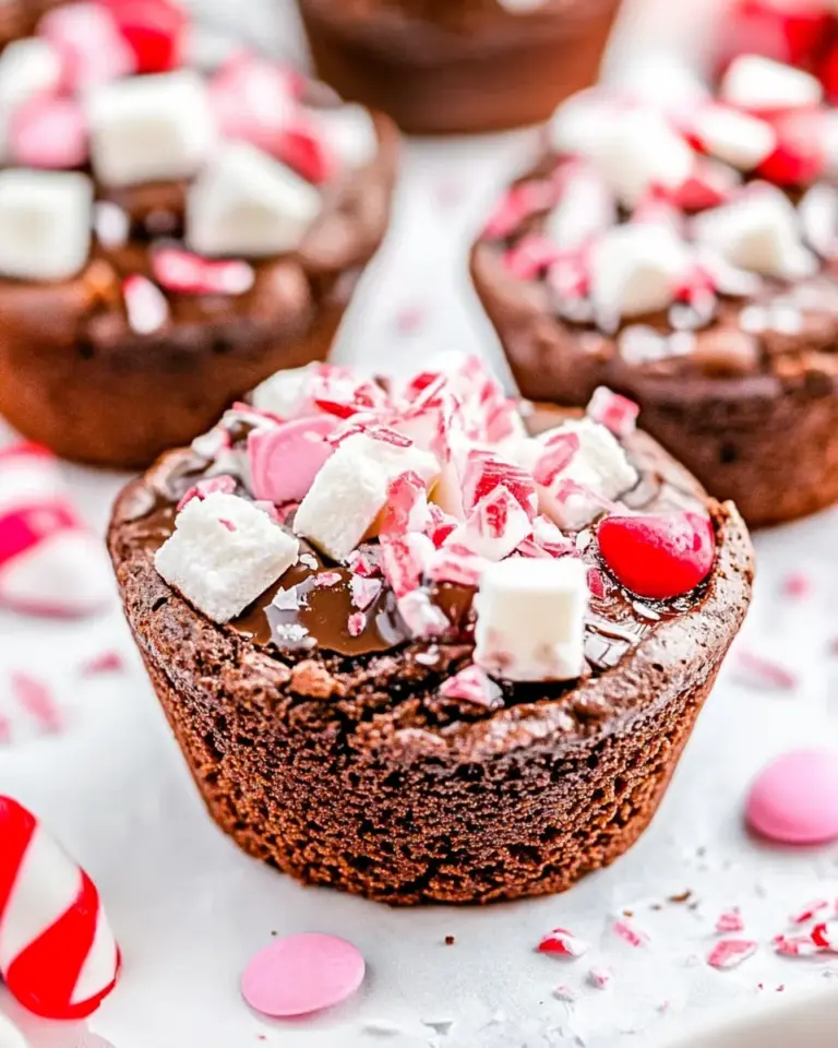 Hot Chocolate Brownie Cups
