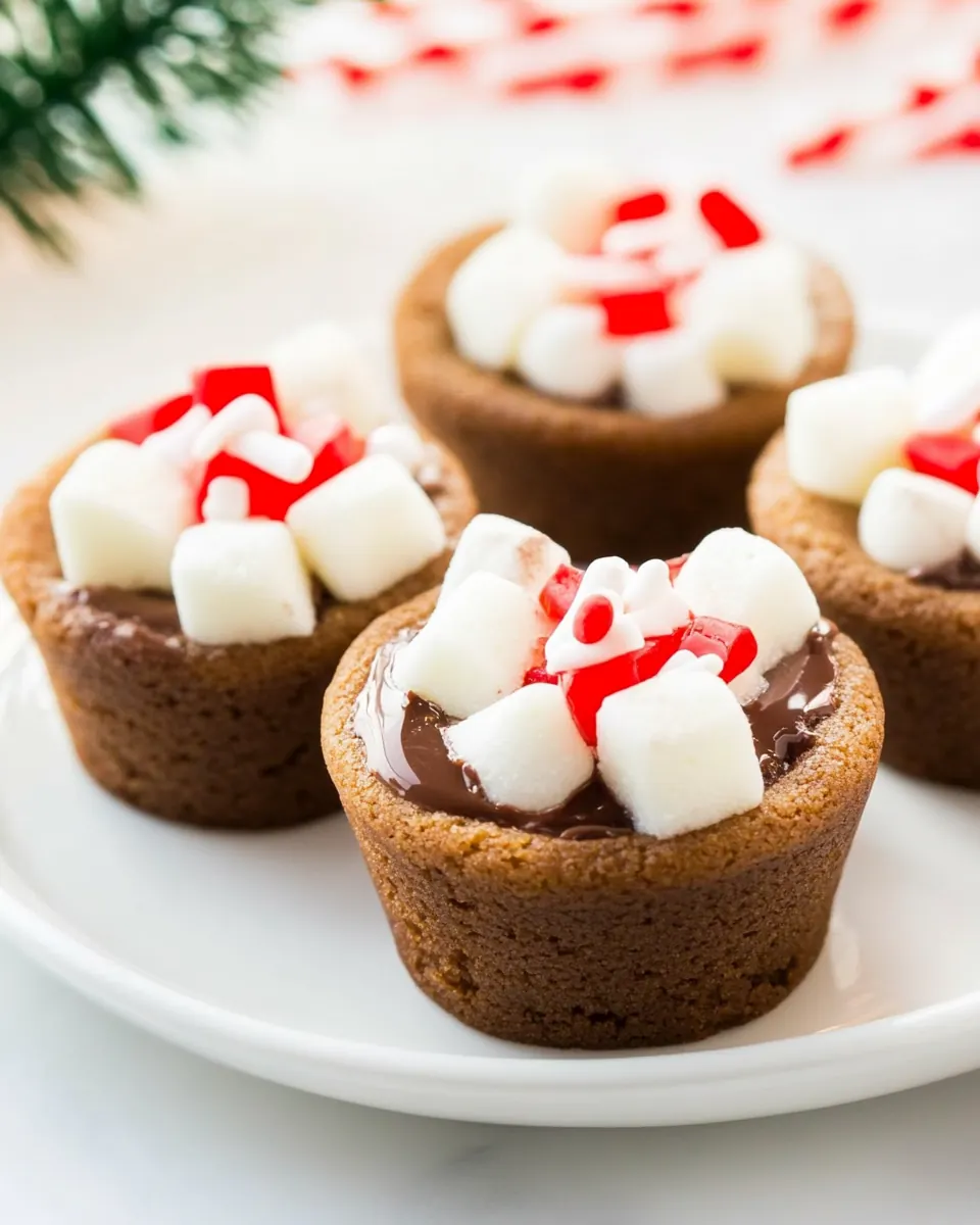Hot Chocolate Cookie Cups