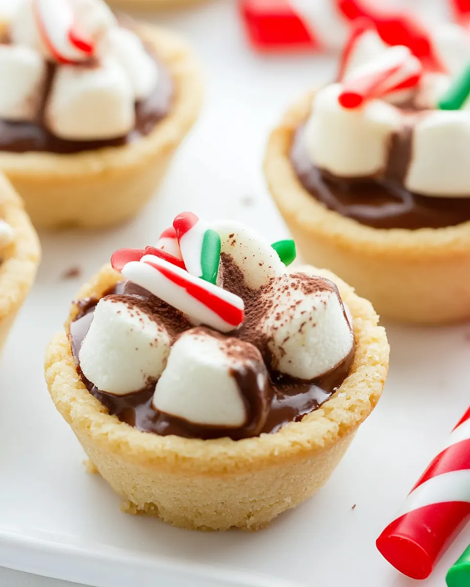 Hot Chocolate Cookie Cups