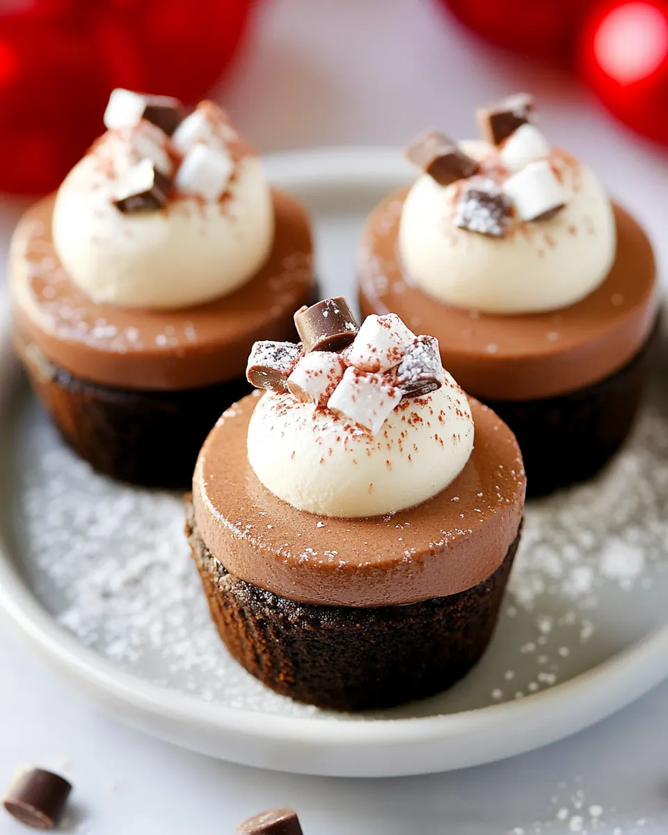 Hot Cocoa Cheesecake Minis