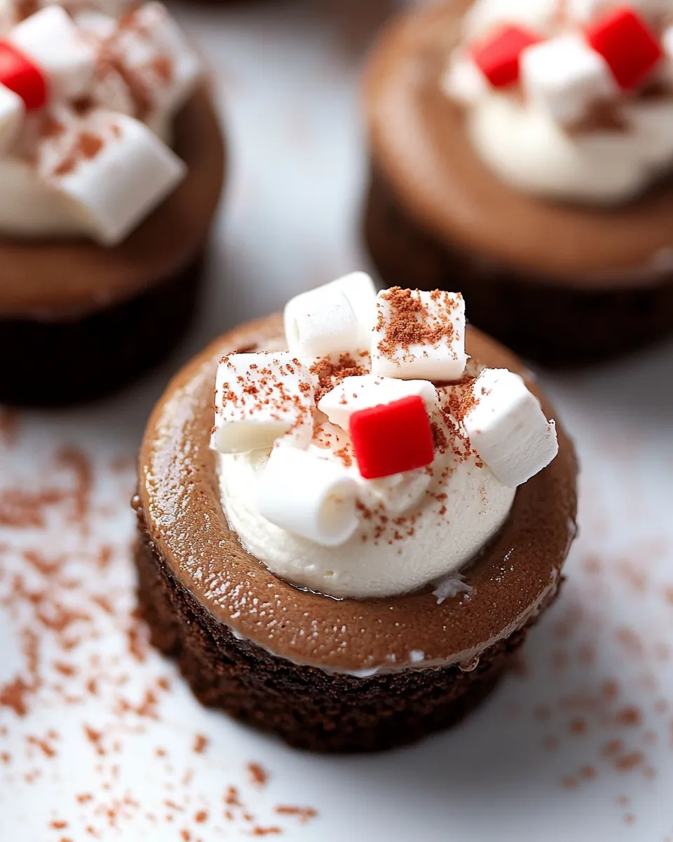 Hot Cocoa Cheesecake Minis
